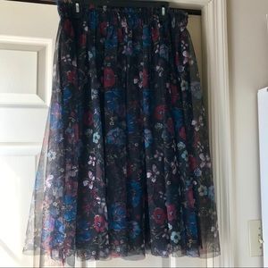 LC Lauren Conrad Disney Collection Floral Skirt